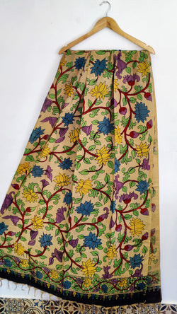 CHENNURI SILK PEN KALAMKARI DUPATTA