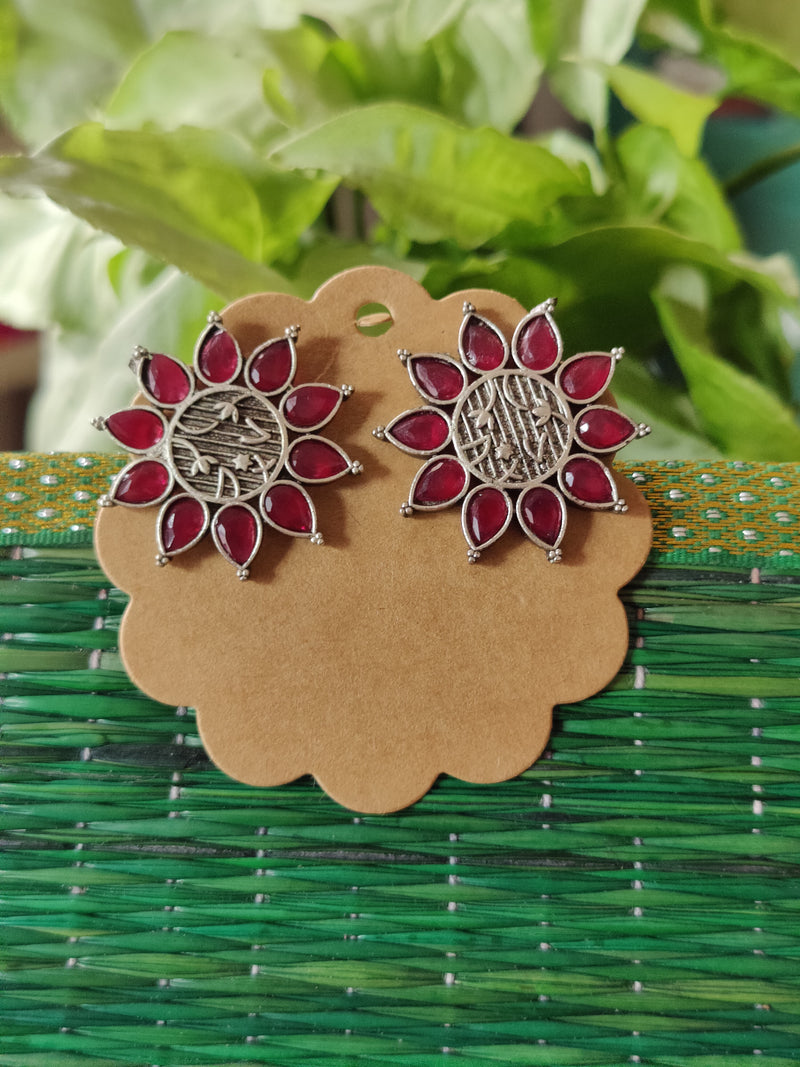 SILVER TONE EARINGS - PHOOL