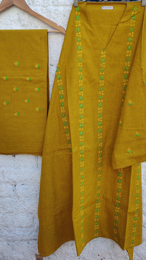 MUSTARD SOUTH COTTON CO-ORD SET