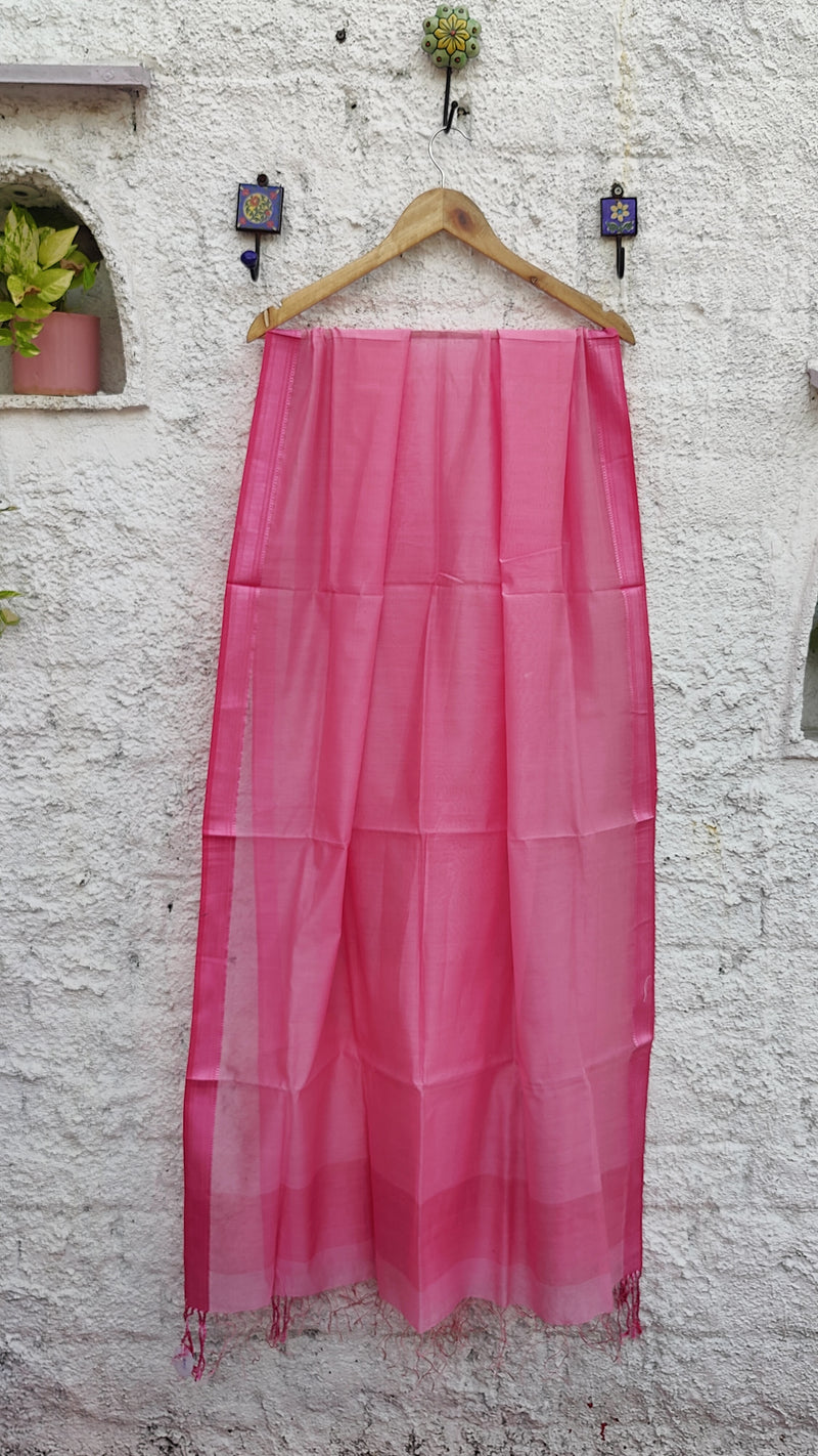 PINK MAHESHWARI DUPATTA