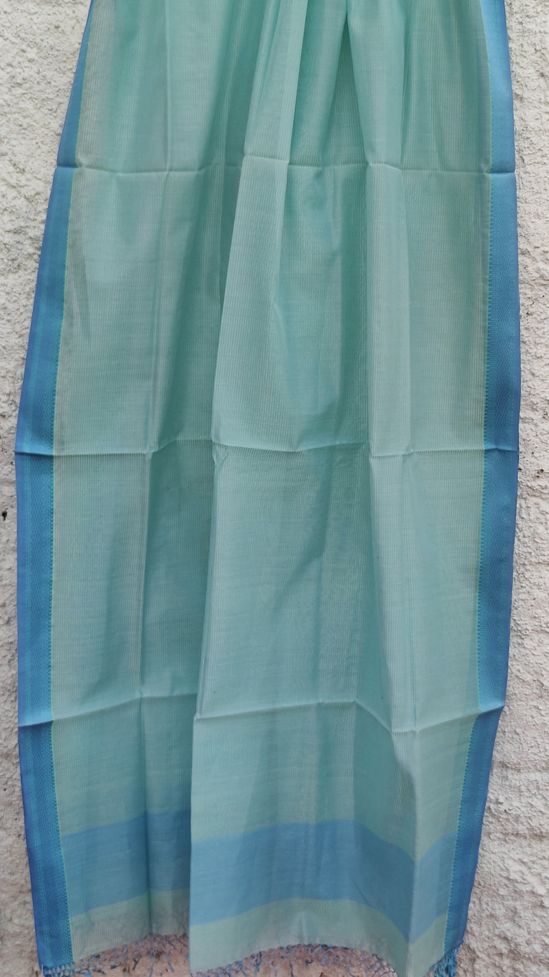 SKY BLUE MAHESHWARI DUPATTA