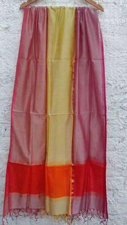 DUAL TONE MAHESHWARI SILK DUPATTA