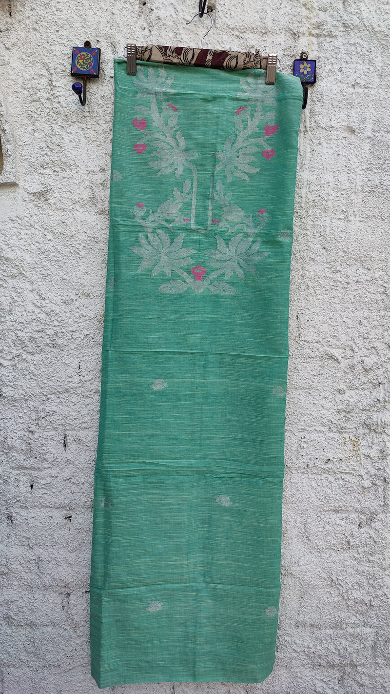 AQUAMARINE GREEN JAMDANI KURTA & DUPATTA