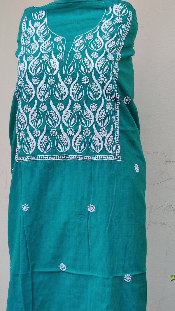 BLUE GREEN MANGALGIRI COTTON CO-0RD SET -2