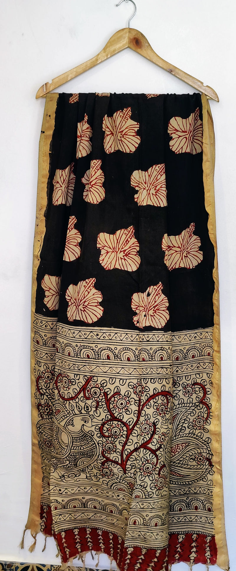 CHENNURI SILK PEN KALAMKARI DUPATTA