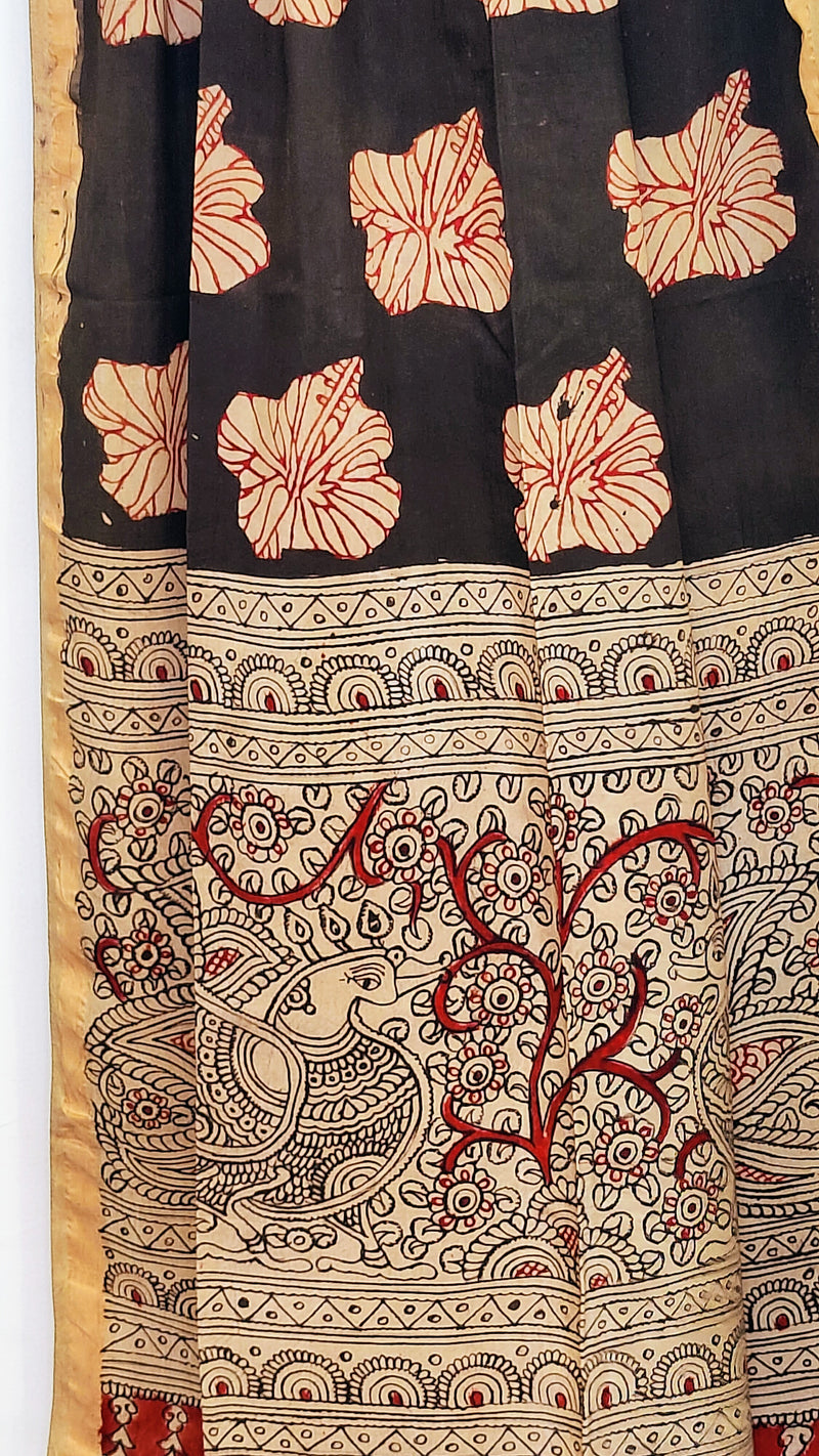 CHENNURI SILK PEN KALAMKARI DUPATTA