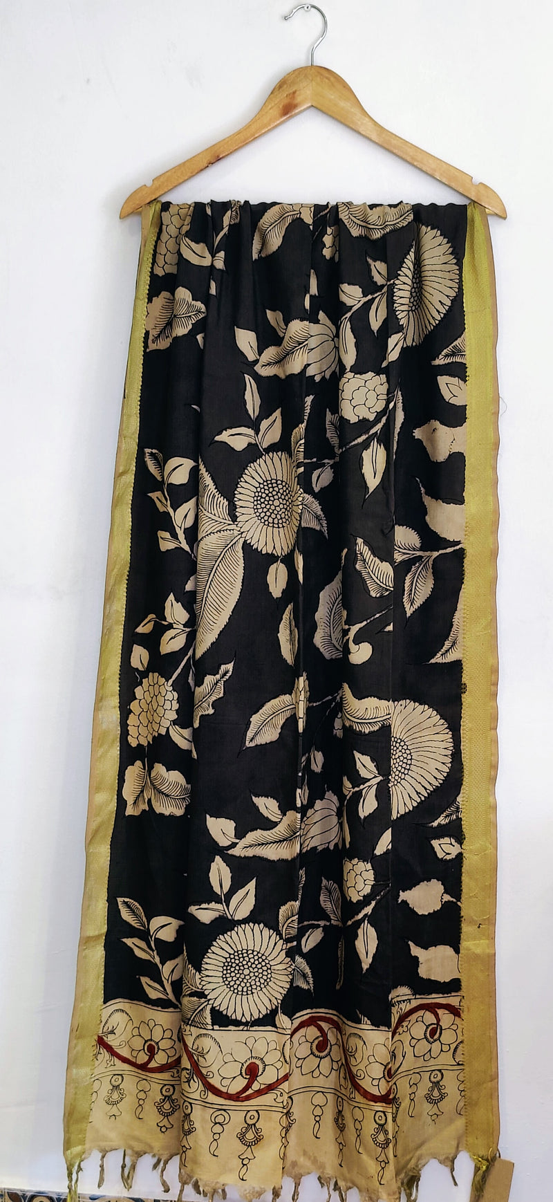 CHENNURI SILK PEN KALAMKARI DUPATTA